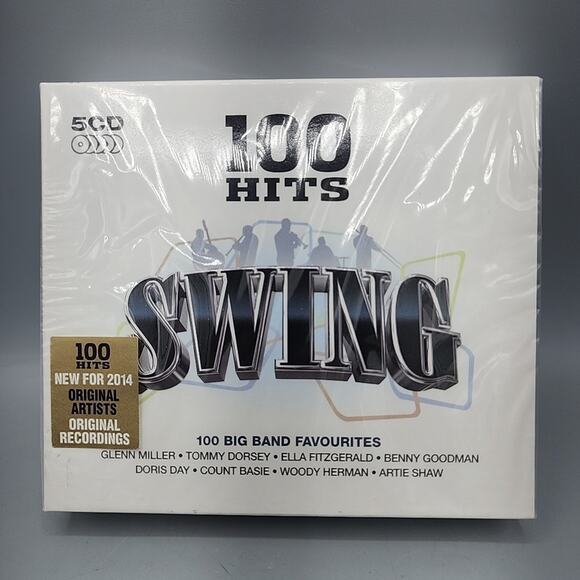 Swing Music 100 Hits CD Box Set 5 discs Miller Dorsey Fitzgerald Goodman Basie - Picture 1 of 8